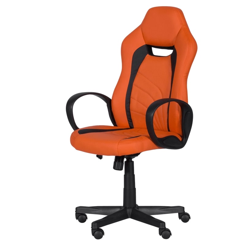 Геймърски стол 7525 R оранжев черен Carmen